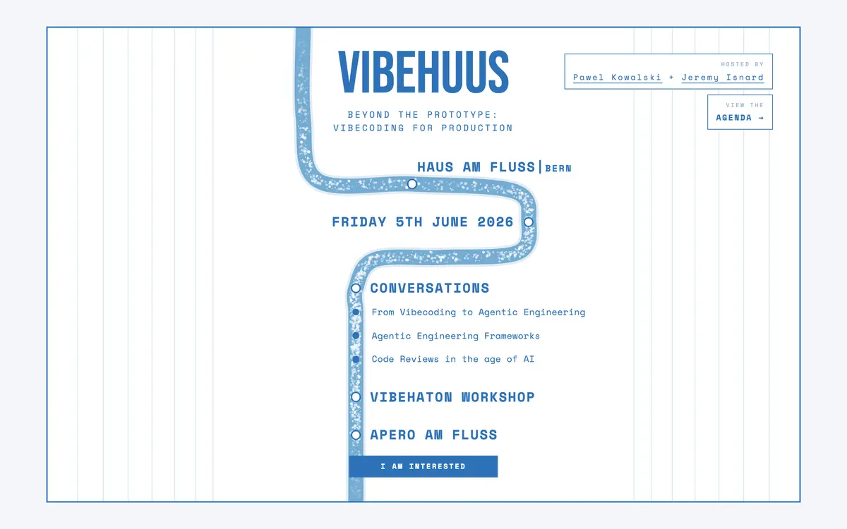 The Vibehuus unconference website.